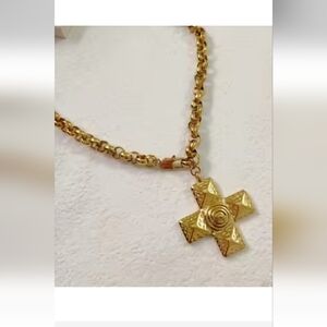 Stainless Steel Gold Star Pendant Necklace